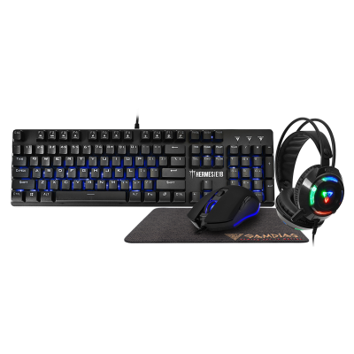 Gamdias Hermes E1B Gaming Keyboard, Mouse, Pad And Headset Combo