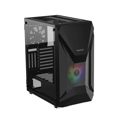 Gamdias Athena E1 Elite Mid Tower Gaming Cabinet with Side Tempered Glass Panel