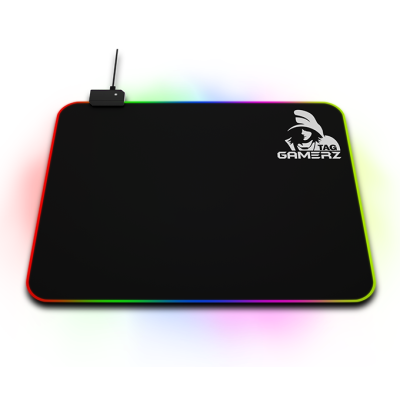 TAG GAMERZ Medium RGB Mousepad with 7 Static, Rainbow, Flashing, Wave 13 Modes (255x350mm)