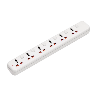 Power Multiplier with 6 Universal Socket, Individual Switch