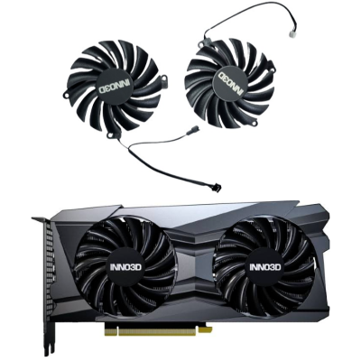 INNO3D GeForce RTX 3050, 3060, 3060 Ti, 3070 Twin X2 OC Fan Replacement CF-12910S (100% Original)
