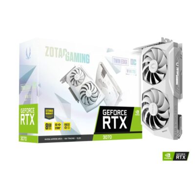 ZOTAC GAMING GeForce RTX 3070 Twin Edge OC White Edition 8GB GDDR6 256-Bit Dual Fan Graphics Card (Pre-owned)
